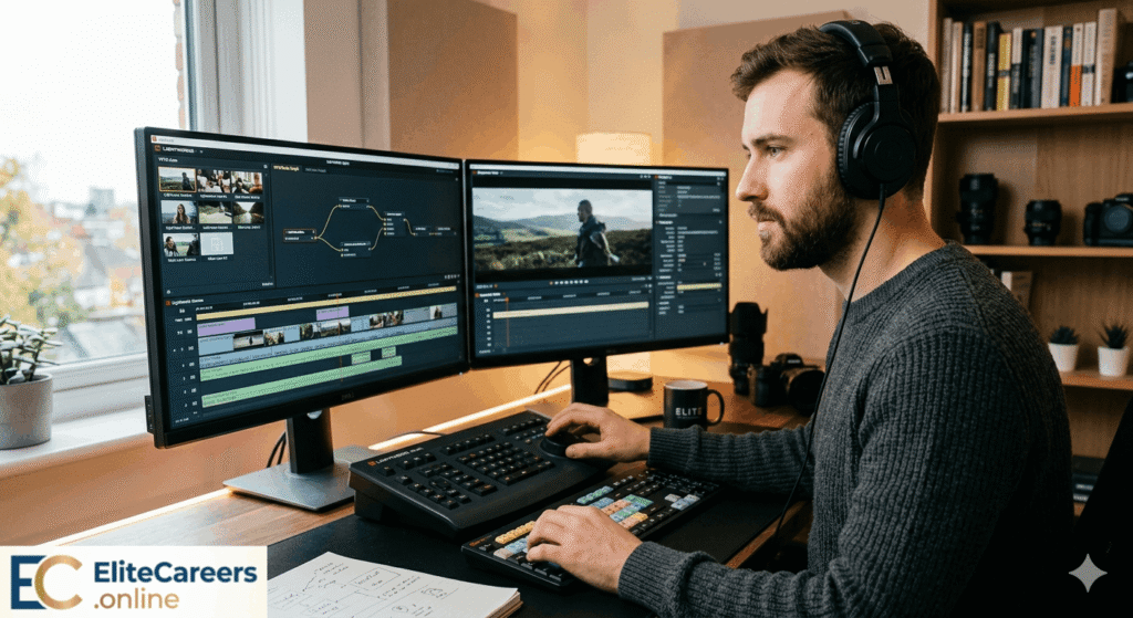 Remote Lightworks Video Editing Expert job listing on Elite Careers Online