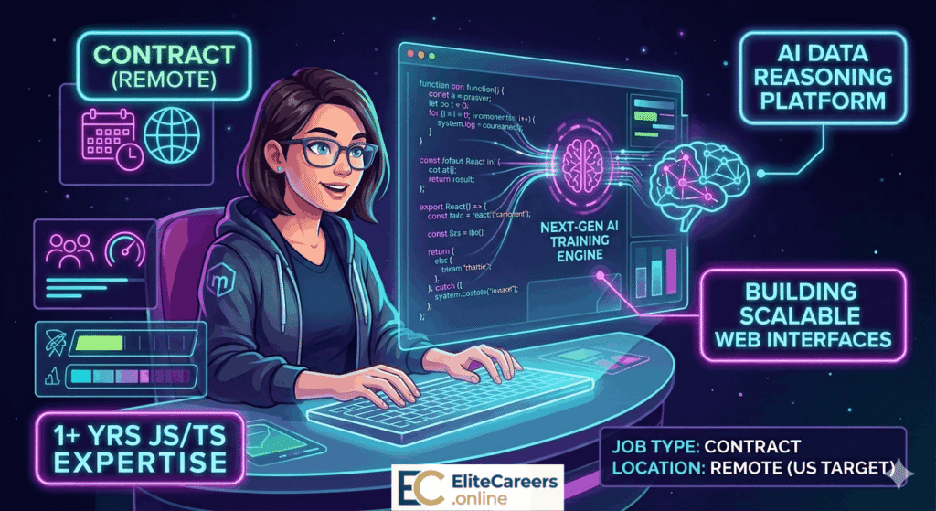 Remote Frontend Engineer contract role web developer working on AI training tools