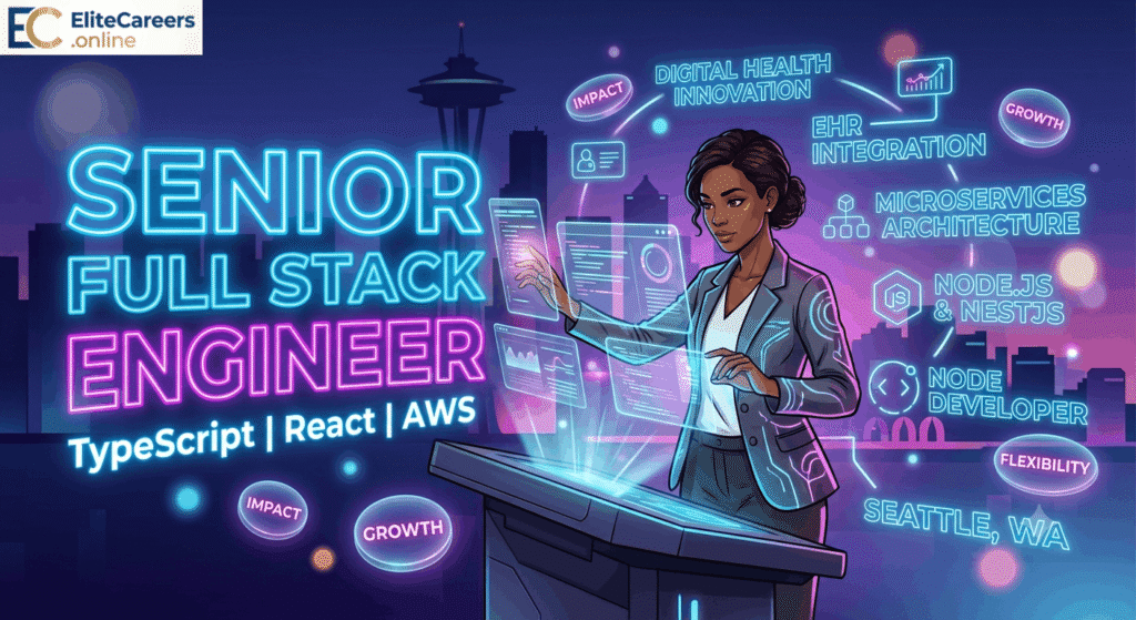 Senior Full Stack Engineer TypeScript React AWS job opening in Seattle