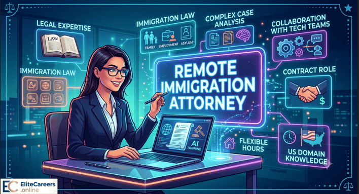 Remote Immigration Attorney working on legal AI data evaluation project.